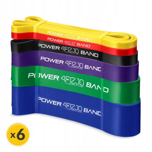 Резинка для фитнеса  4FIZJO Power Band 6 шт 2-46 кг Mix - фото №6